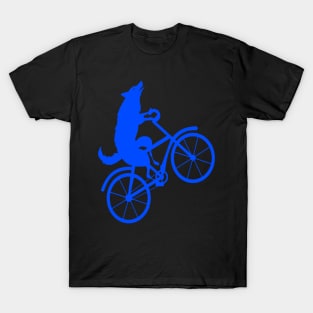 Wolf bicycle nice cute cool colorful T-Shirt